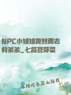 NPC小姐姐竟然要去救弟弟