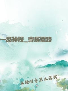 一品神探