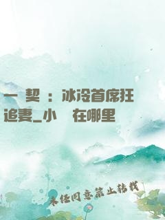 一紙契約：冰冷首席狂追妻
