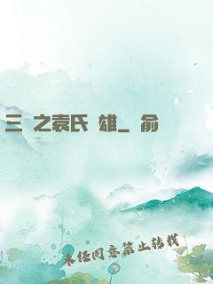 三國之袁氏梟雄
