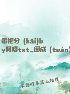 乖把分開(kāi)by阿昭txt