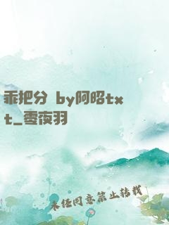 乖把分開by阿昭txt