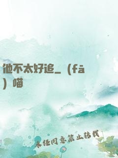 他不太好追