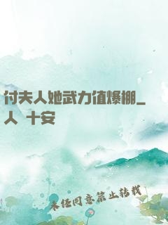 付夫人她武力值爆棚