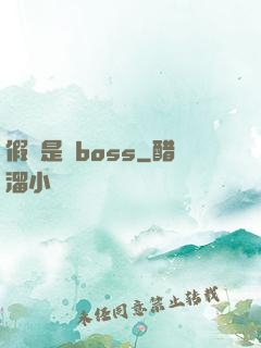 假裝是個boss
