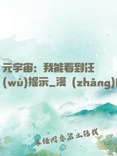 元宇宙：我能看到任務(wù)提示