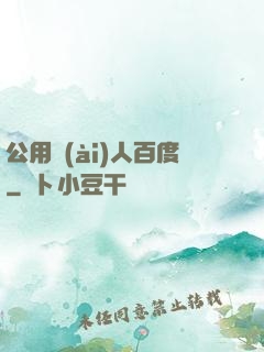 公用愛(ài)人百度