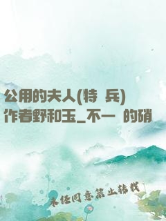 公用的夫人(特種兵)作者野和玉