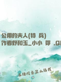 公用的夫人(特種兵)作者野和玉