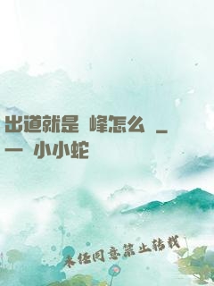 出道就是巔峰怎么辦