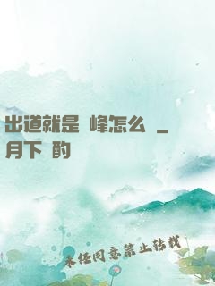 出道就是巔峰怎么辦