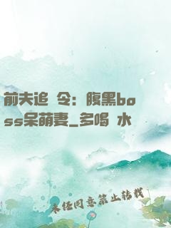 前夫追緝令：腹黑boss呆萌妻