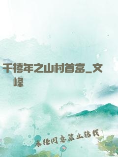 千禧年之山村首富