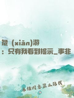 危險(xiǎn)游戲：只有我看到提示