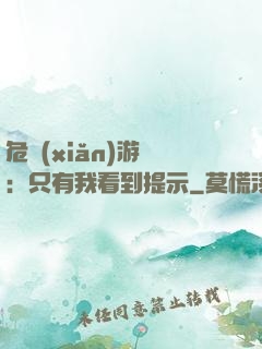 危險(xiǎn)游戲：只有我看到提示