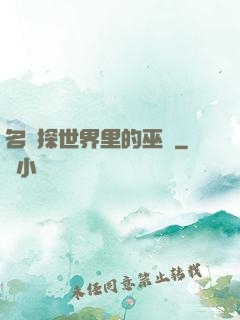 名偵探世界里的巫師
