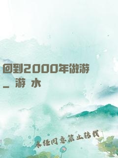 回到2000年做游戲