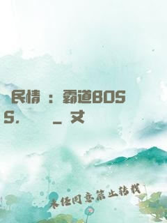 國民情敵：霸道BOSS，輕輕寵