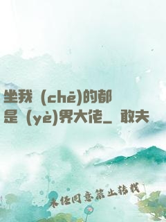 坐我車(chē)的都是業(yè)界大佬