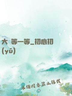 大俠等一等