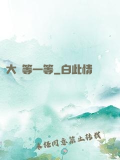 大俠等一等