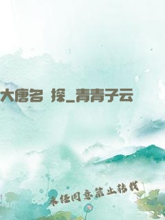 大唐名偵探