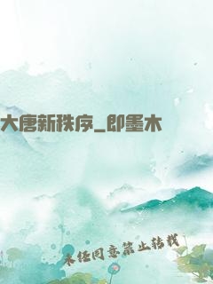 大唐新秩序