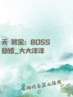 天價聘金：BOSS來劫婚