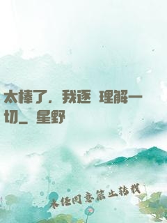 太棒了，我逐漸理解一切