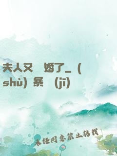夫人又鬧離婚了