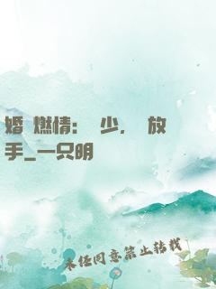 婚內燃情：陸少，請放手
