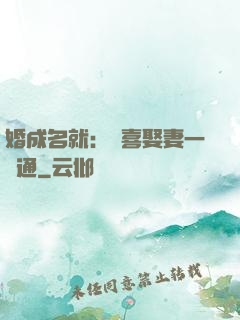 婚成名就：歡喜娶妻一點通