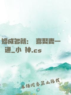 婚成名就：歡喜娶妻一點通