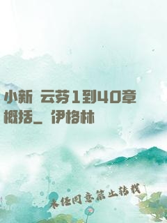 小新與云芬1到40章概括