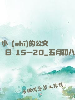 小詩(shī)的公交車日記15一20