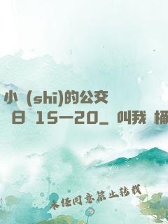 小詩(shī)的公交車日記15一20