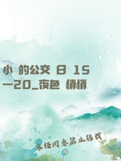 小詩的公交車日記15一20
