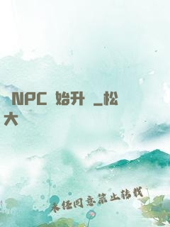 從NPC開始升級