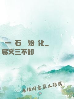 從一塊石頭開始進化