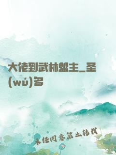 從大佬到武林盟主