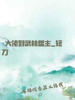 從大佬到武林盟主