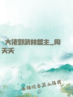 從大佬到武林盟主