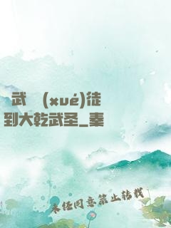 從武館學(xué)徒到大乾武圣