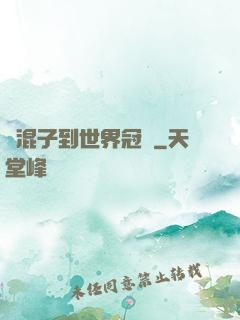 從混子到世界冠軍