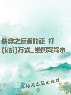 快穿之反派的正確打開(kāi)方式