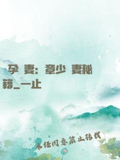 懷孕嬌妻：章少寵妻秘籍
