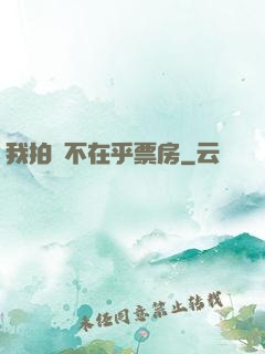 我拍戲不在乎票房