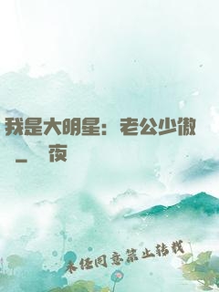 我是大明星：老公少傲嬌