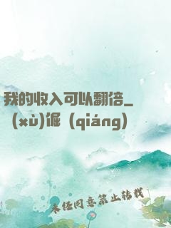 我的收入可以翻倍