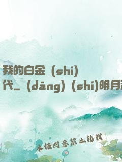 我的白金時(shí)代